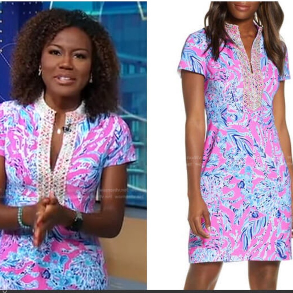 Lilly Pulitzer Mandevilla Pink New Kids On The Dock - sz 6 LIKE NEW - Picture 2 of 13